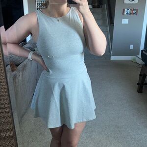 Aerie Light Gray Sleeveless Dress